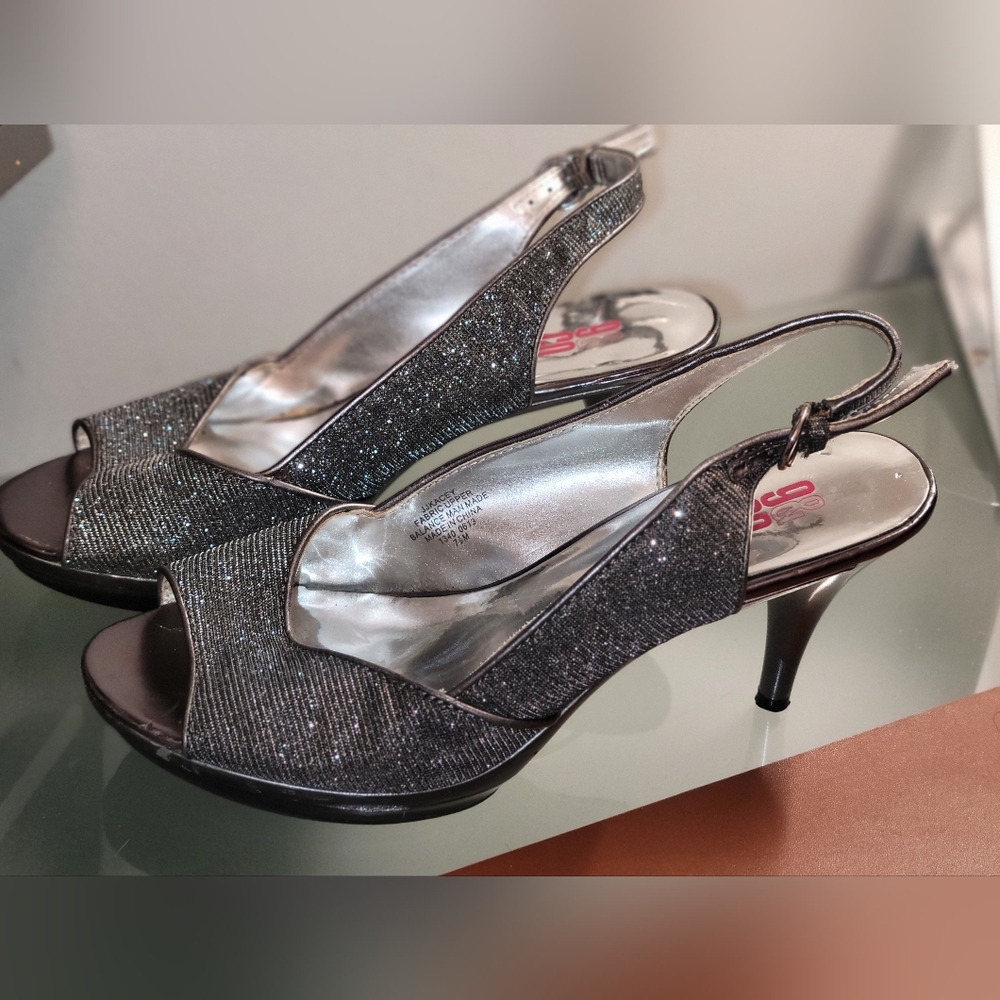 9&Co.  Black Sparkle Stiletto Heels -  For Dancing All night!